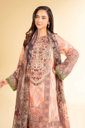 Nishat Linen 3 Piece - Digital Printed Embroidered Suit - 42501642 Online Shopping